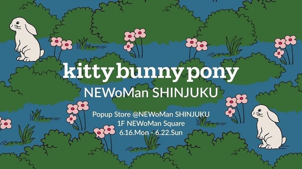 kitty bunny pony POP-UP STORE in SHINJUKU NEWoMan